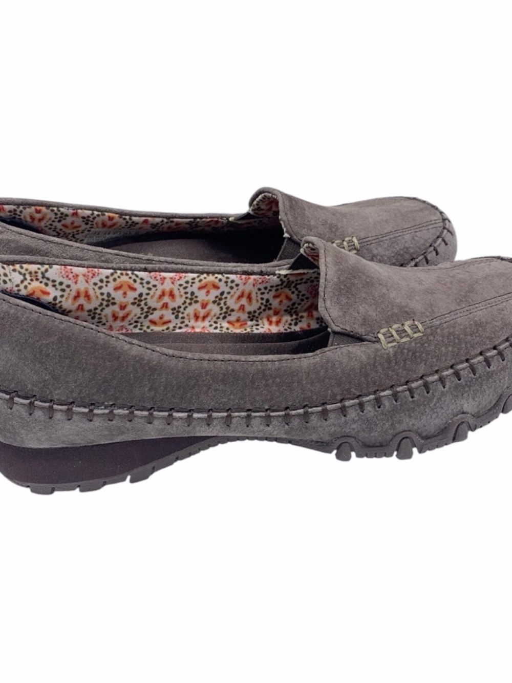 SKECHERS Womens brown Suede Slip-On Loafer flats size 11 NWOT